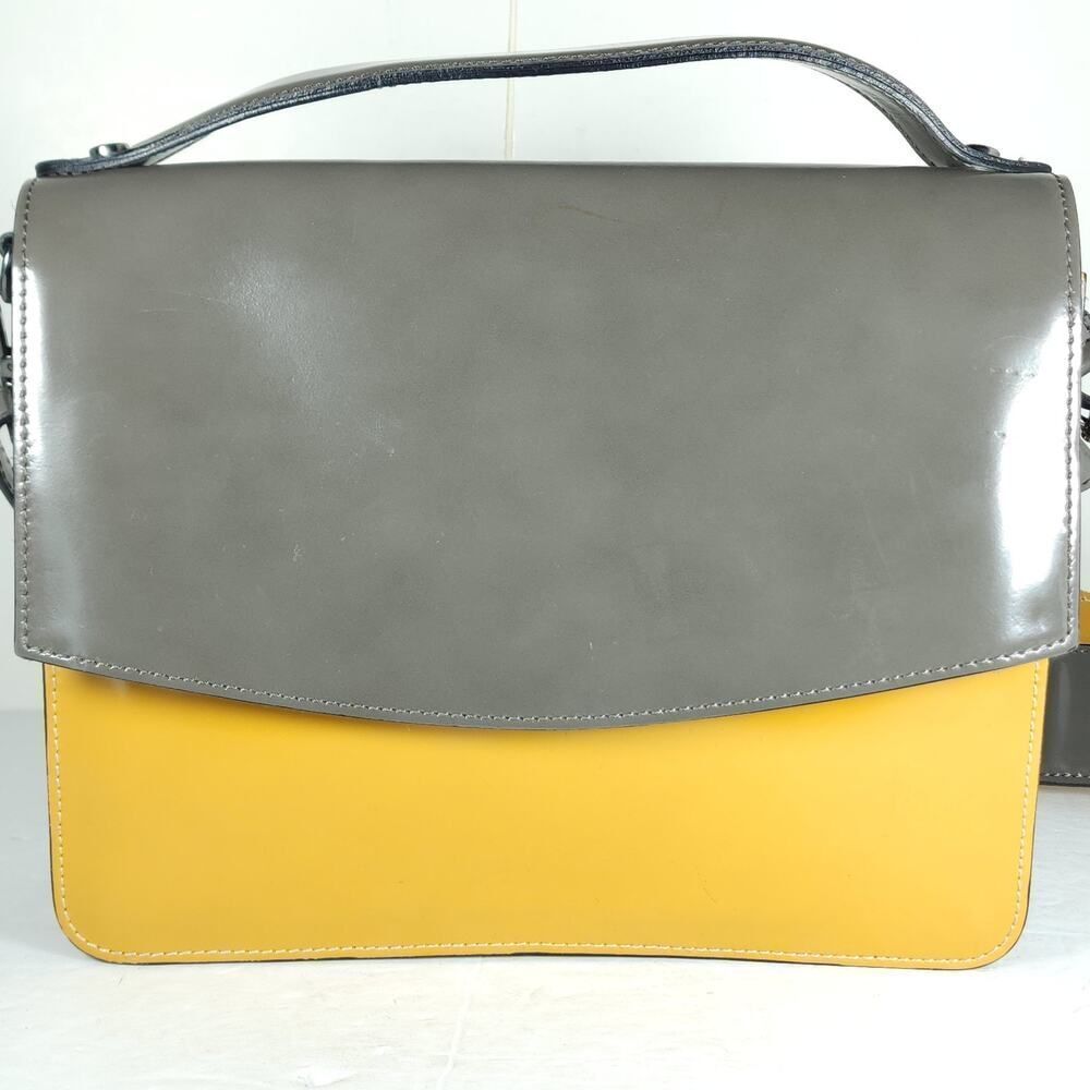 Vittoria Napoli Women's Leather Multicolor Colorblock Purse Bag Crossbody Italy - Picture 2 of 16